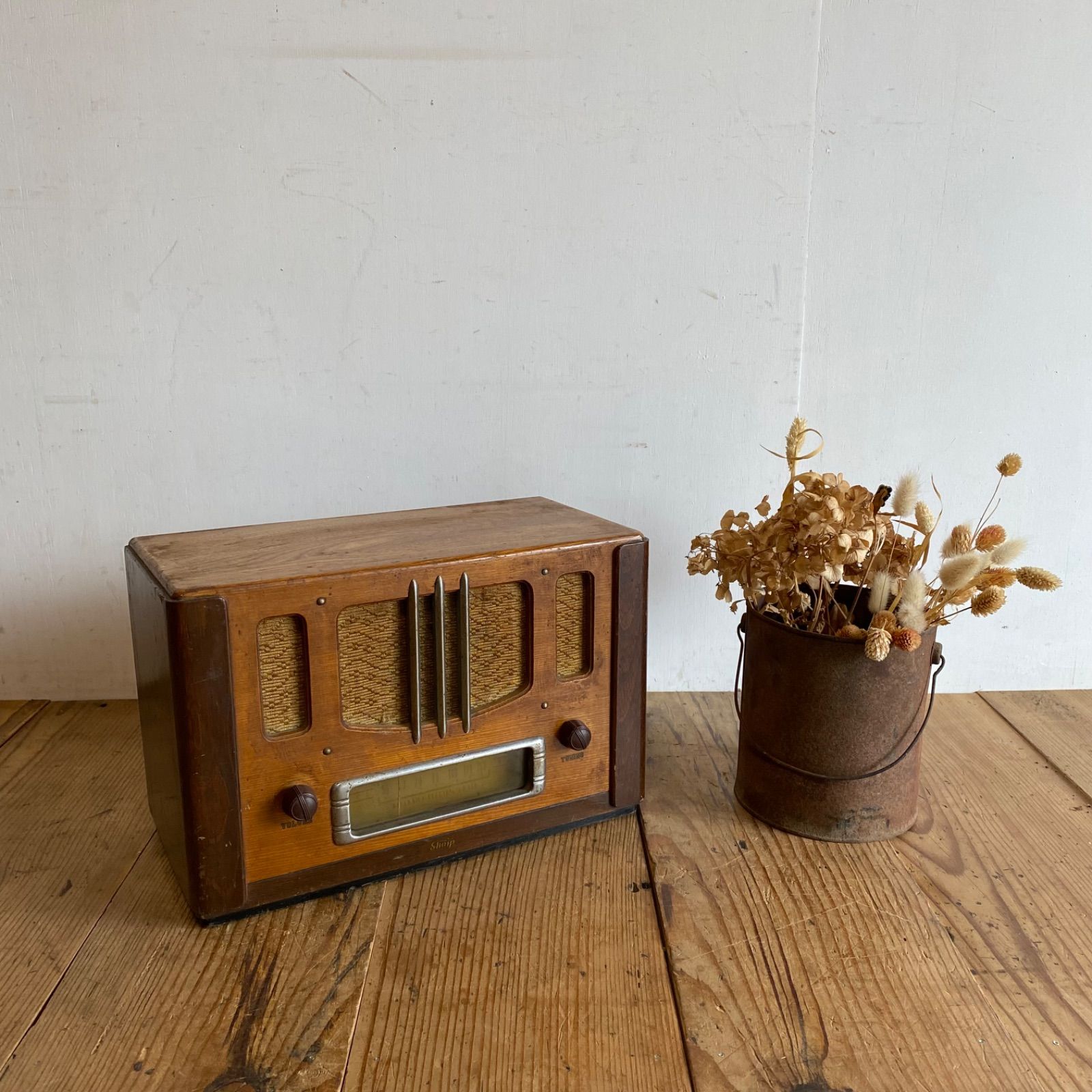 アンティーク シャープ sharp 真空管 ラジオ 動作確認済み Y669 - メルカリ