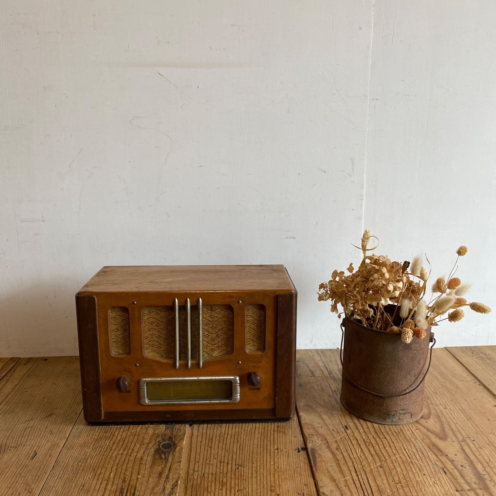 アンティーク シャープ sharp 真空管 ラジオ 動作確認済み Y669 - メルカリ