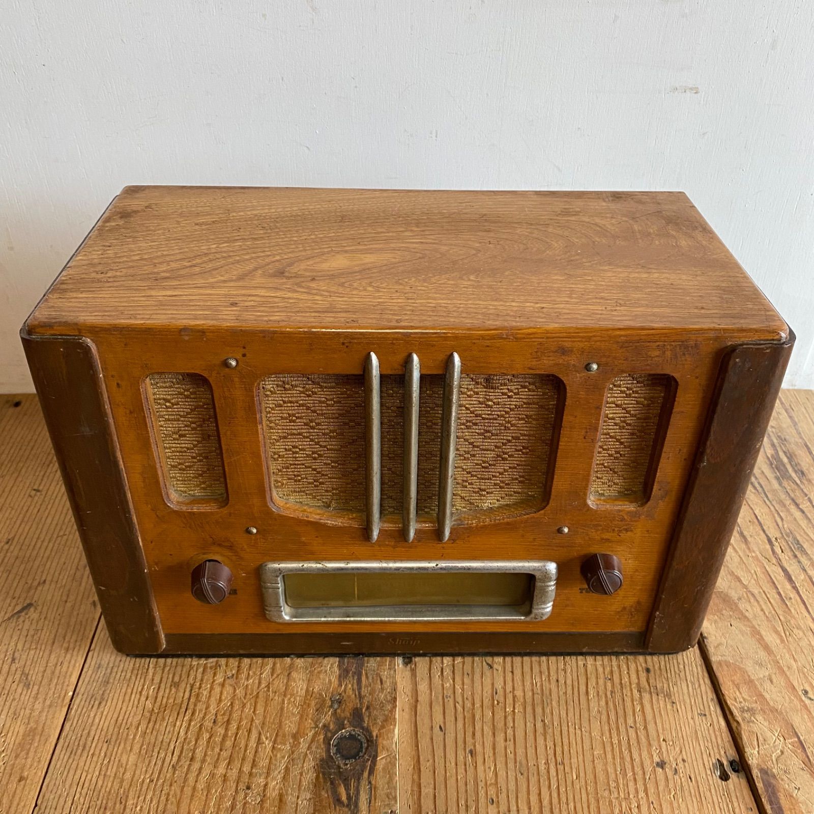 アンティーク シャープ sharp 真空管 ラジオ 動作確認済み Y669 - メルカリ