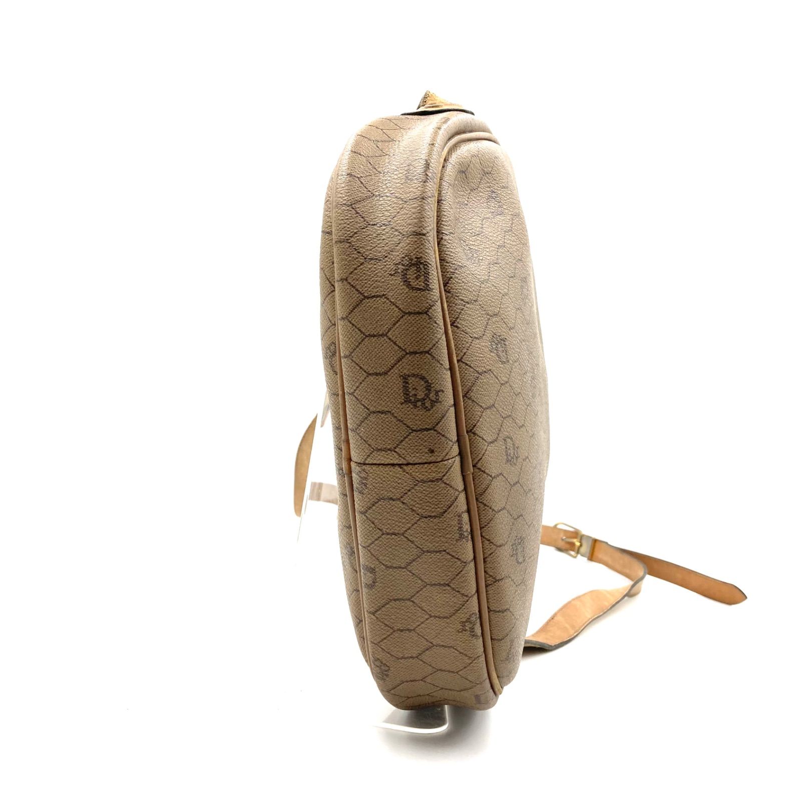 □良品□Christian Dior クリスチャンディオール ハニカム柄 CDロゴ 