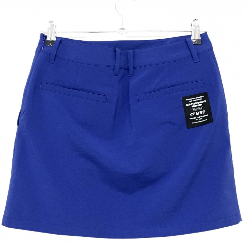 超美品】マスターバニー スカート ブルー 地模様 ロゴ刺しゅう