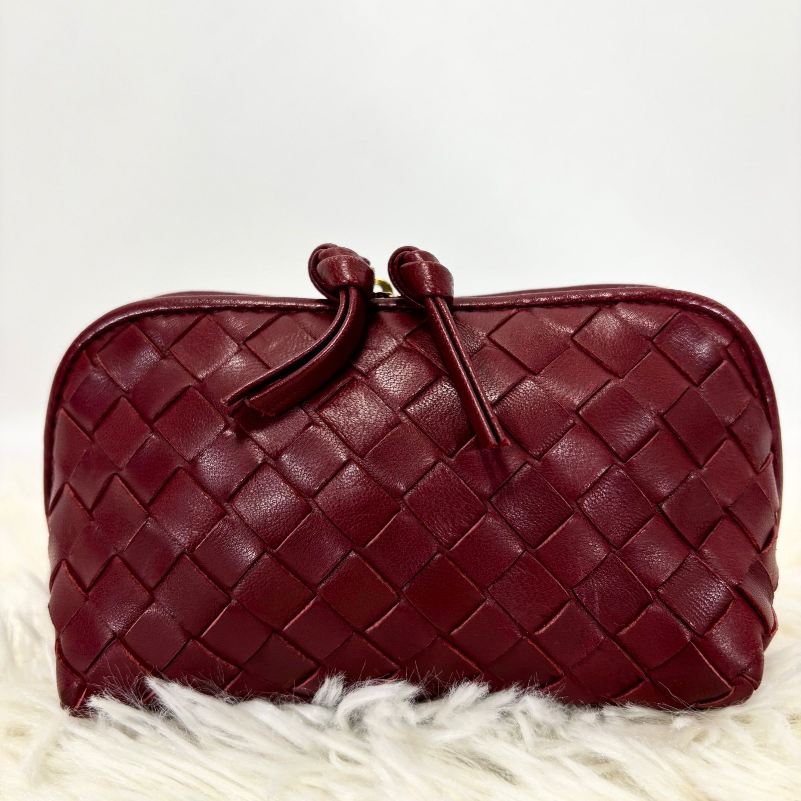 美品】ボッテガヴェネタ BOTTEGA VENETA ポーチ アクセサリーポーチ 