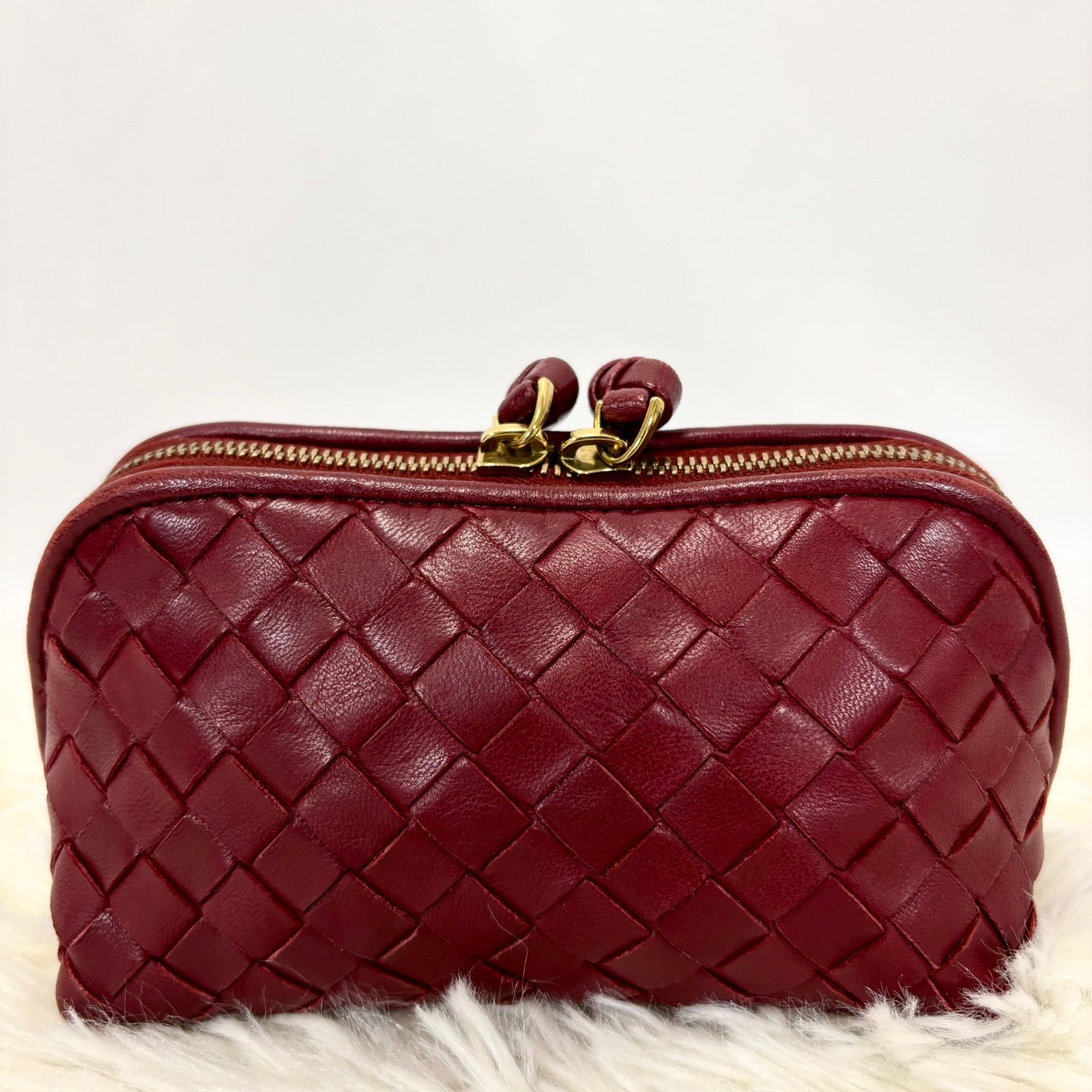 美品】ボッテガヴェネタ BOTTEGA VENETA ポーチ アクセサリーポーチ 