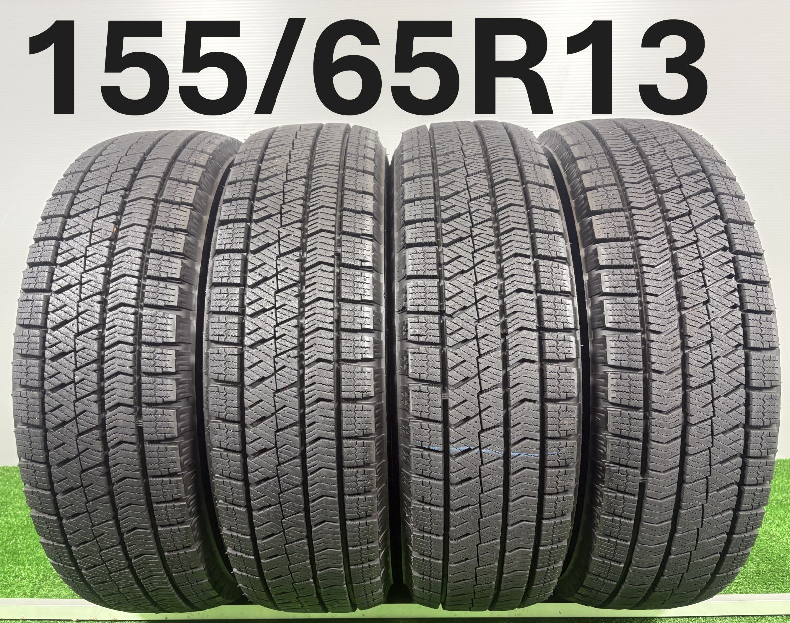 送料無料★155/65R13 ブリヂストン VRX3 2023年製 4本 冬 タイヤ スタッドレス 中古 TB1004