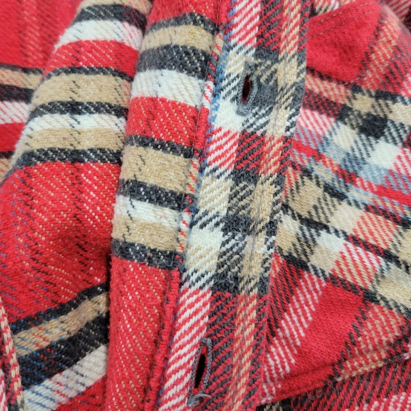 中尾です。☆70\u0027s 【中古品】 BIG MAC ビッグ マック 赤単色タグ HEAVY FLANNEL SHIRT ヘビー フランネル シャツ トップス 長袖 【146-260226-ya-12-izu】 BIG MAC チェック柄 ヘビーネルシャツ S☆60\u0027s