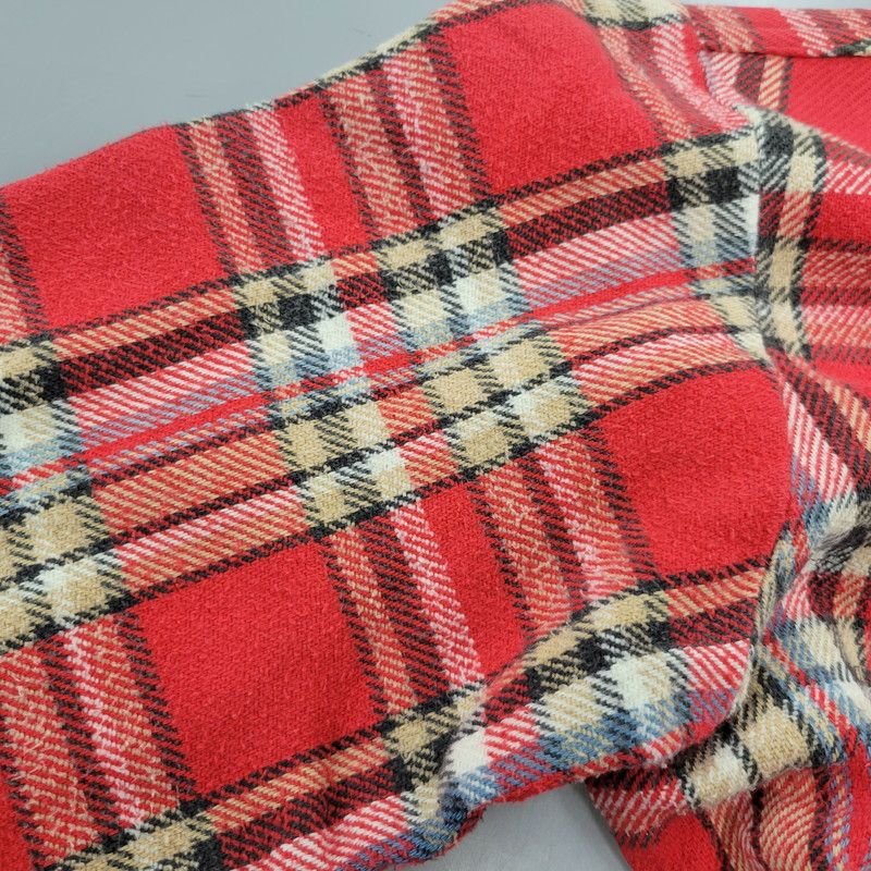 中尾です。☆70\u0027s 【中古品】 BIG MAC ビッグ マック 赤単色タグ HEAVY FLANNEL SHIRT ヘビー フランネル シャツ トップス 長袖 【146-260226-ya-12-izu】 BIG MAC チェック柄 ヘビーネルシャツ S☆60\u0027s