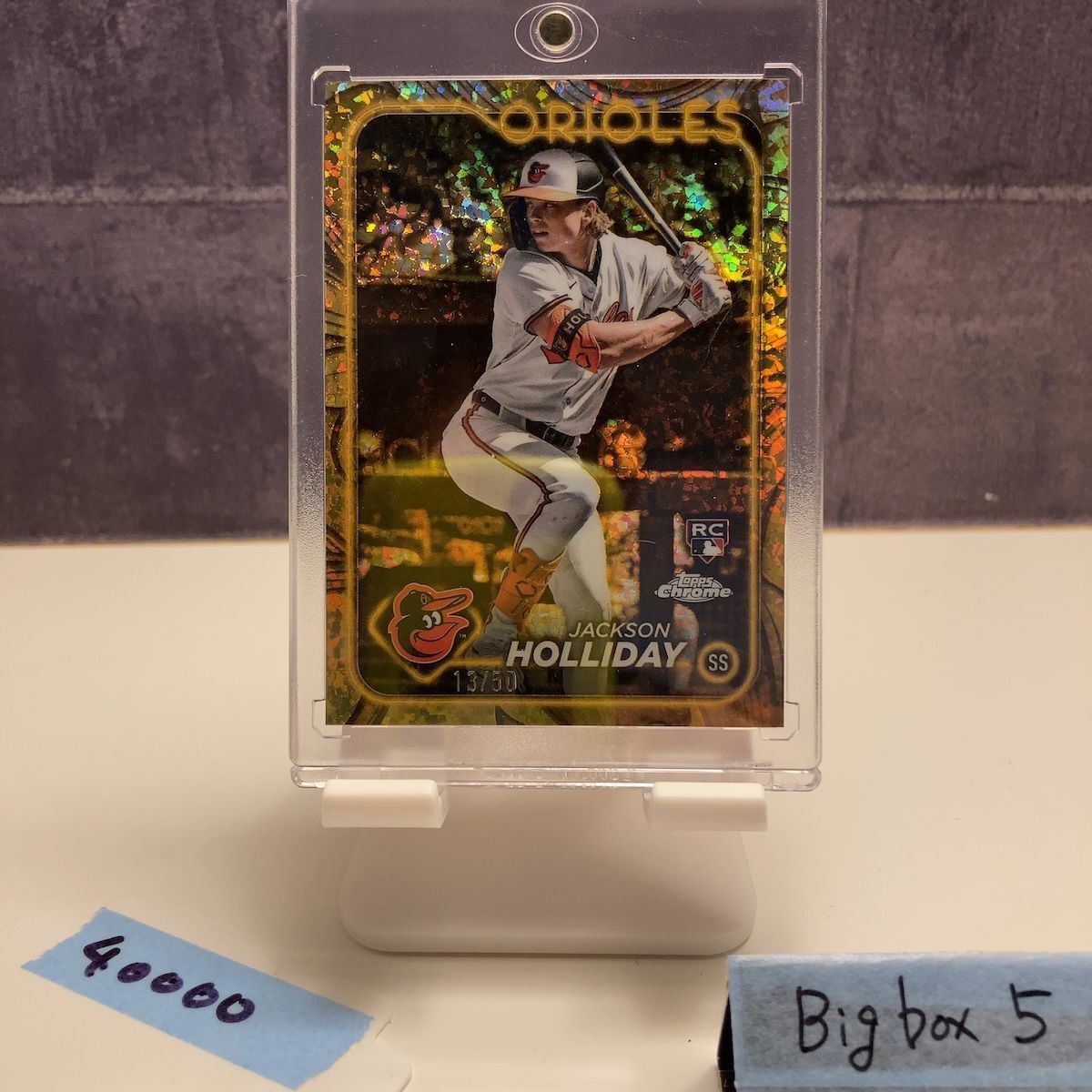 2024 Topps Chrome Jackson Holliday 13⁄50 Baltimore Orioles RC 