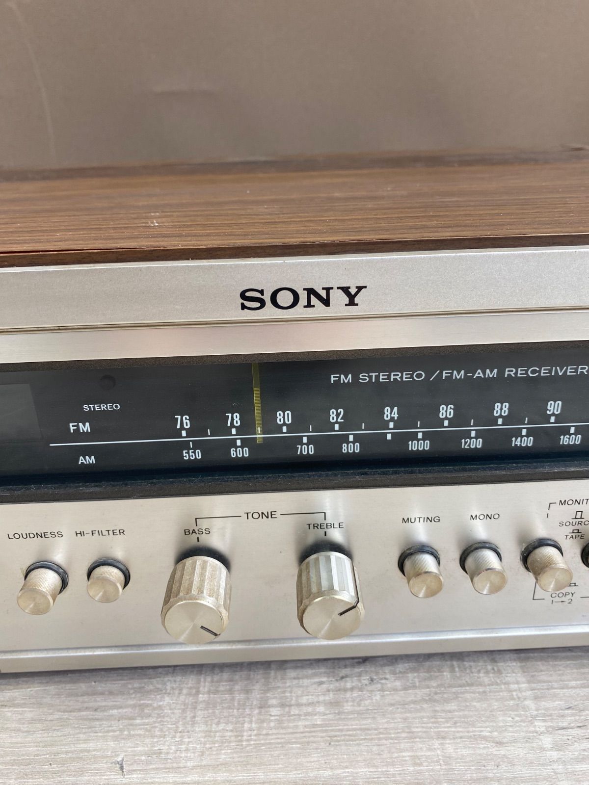 SONY】ソニー STR-7035 FM/AM ステレオレシーバー 木目 チューナー