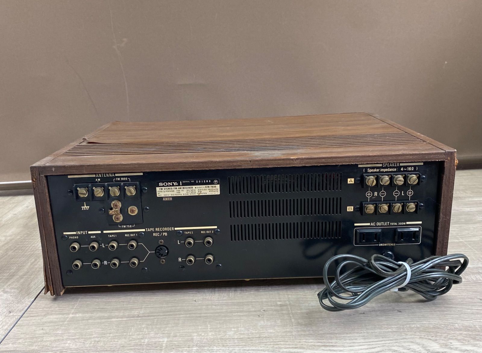SONY】ソニー STR-7035 FM/AM ステレオレシーバー 木目 チューナー