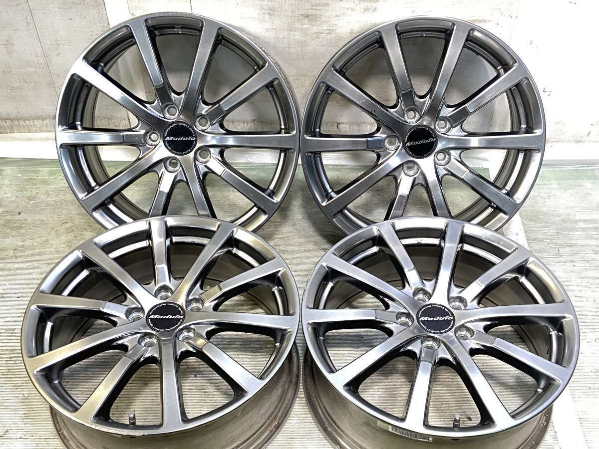 18x7.0 55 114.3-5穴 ホンダ純正 モデューロ 中古ホイール 4本 18x7.0 55 114.3-5穴 ホンダ純正 モデューロ 中古ホイール 4本