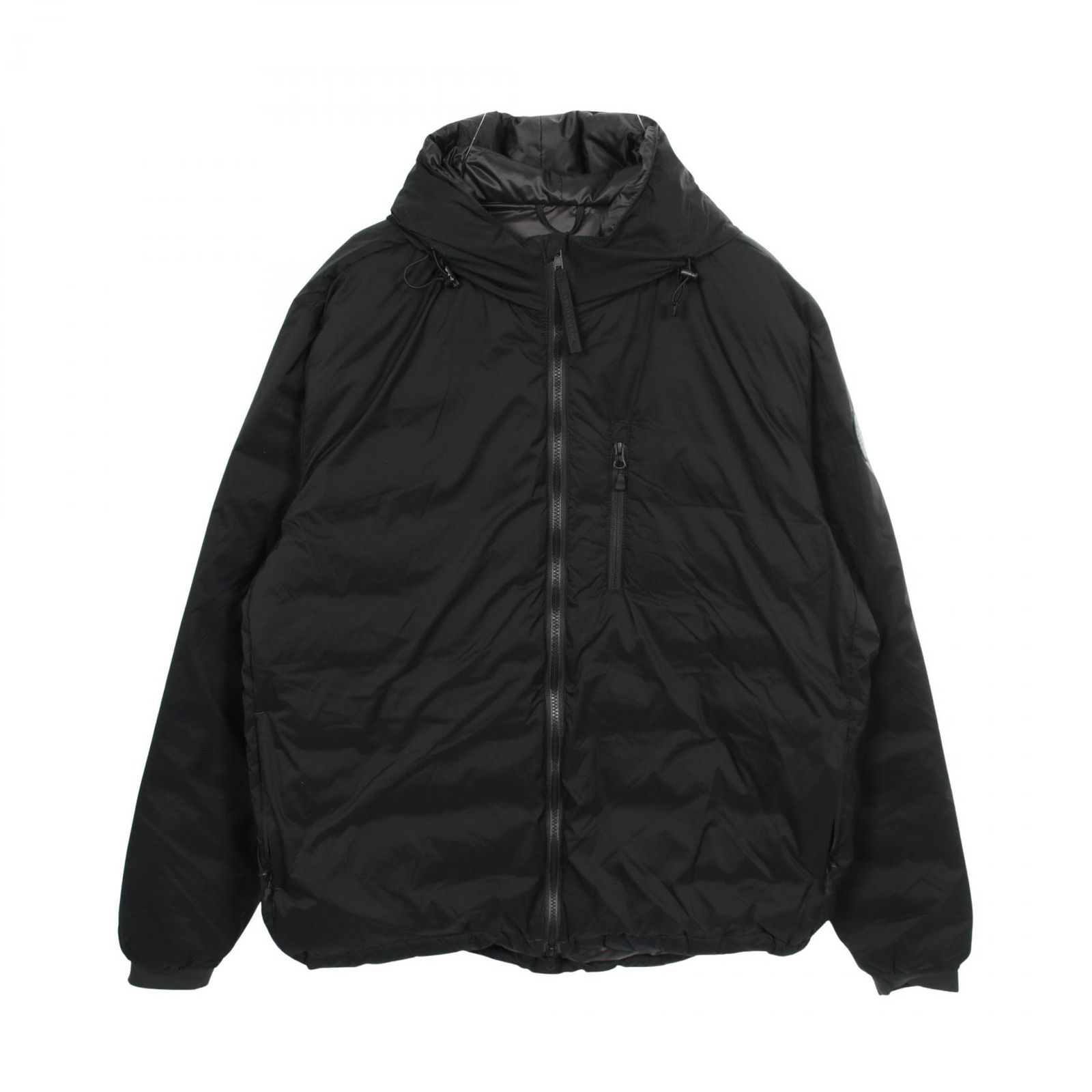 カナダグース CANADA GOOSE ダウンジャケット LODGE HOODY BLACK LABEL ロッジ フーディ ブラック ナイロン ダウン ジャケット メンズ Used A