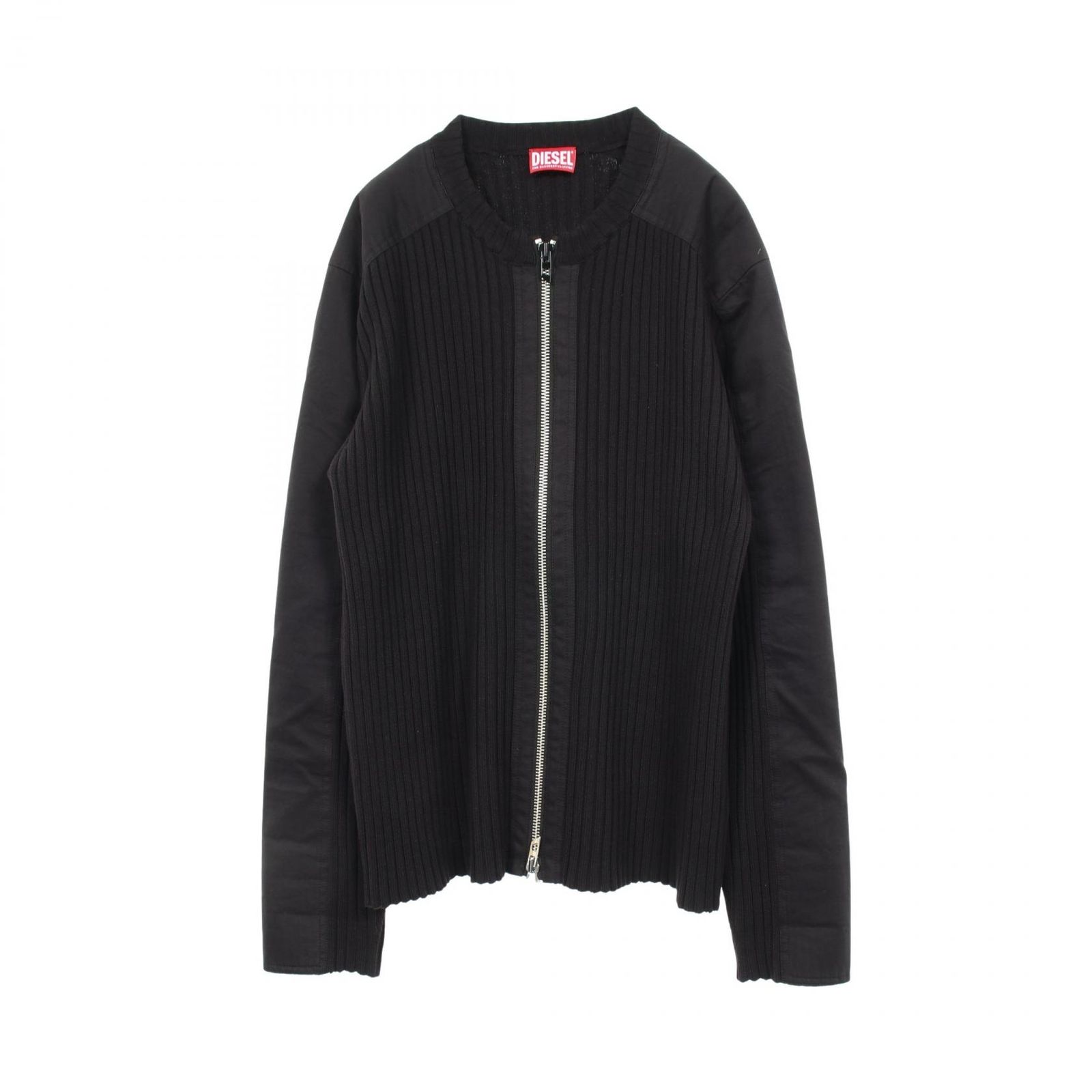 ディーゼル DIESEL カーディガン K-MATTY ジップアップ ブラック 