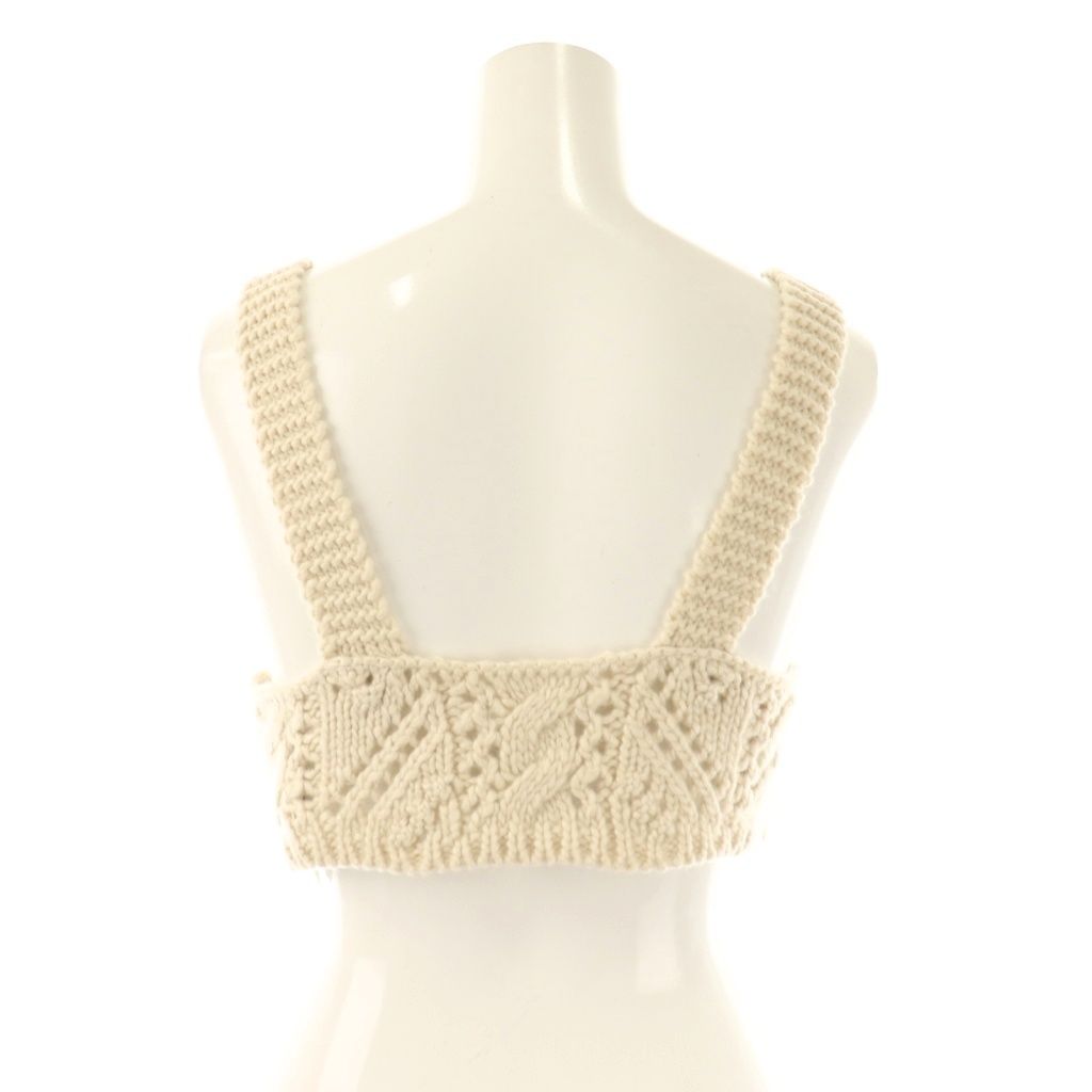 アンヌーク anuke 25AW Cable Knit Bustier ニットビスチェ F
