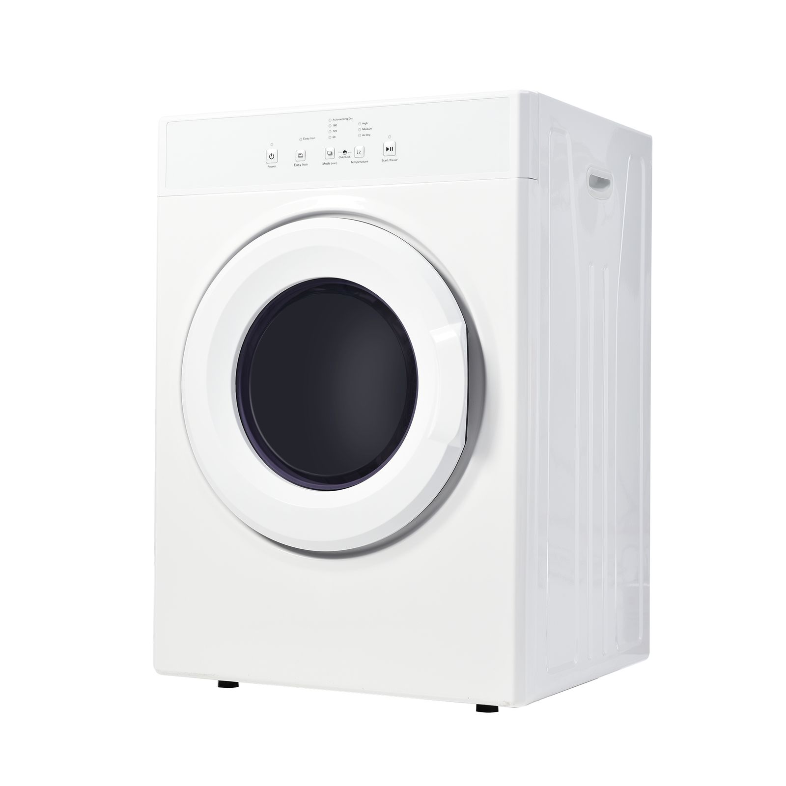 全新品 【目玉】ホワイト　衣類乾燥機 8kg 乾燥機 8キロ 衣類 大型 ドラム 家庭用 自動モード タッチパネル コンパクト タイマー 高温除菌 梅雨対策 湿気対策 花粉対策 1年保証付き