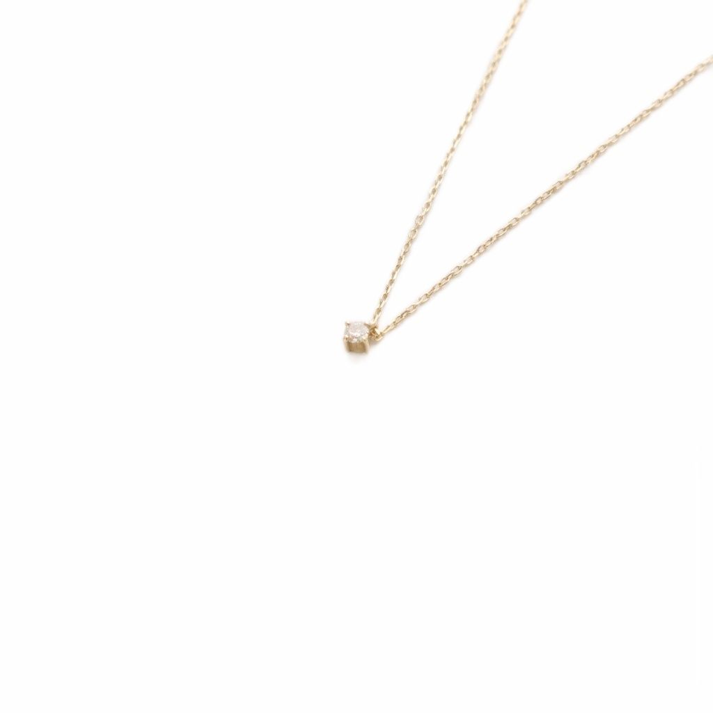 エテ ete ネックレス K10 1Pダイヤ イエローゴールド - メルカリ