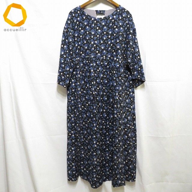 anc アズノゥアズオオラカ AS KNOW AS olaca ワンピース F 黒 青 白