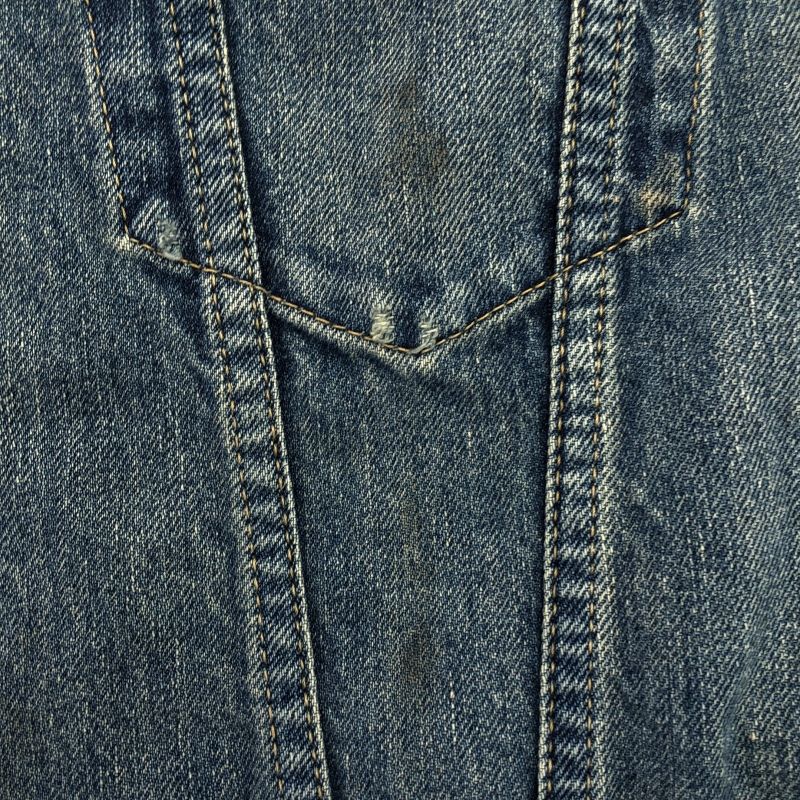 【中古】OLD PARK×MINEDENIM Denim Trucker JKT Poncho サイズM MND-21AWOP002-85-002 ブルー オールドパーク マインデニム[19][240019523368] 中古】OLD PARK×MINEDENIM Denim Trucker JKT Poncho サイズM MND