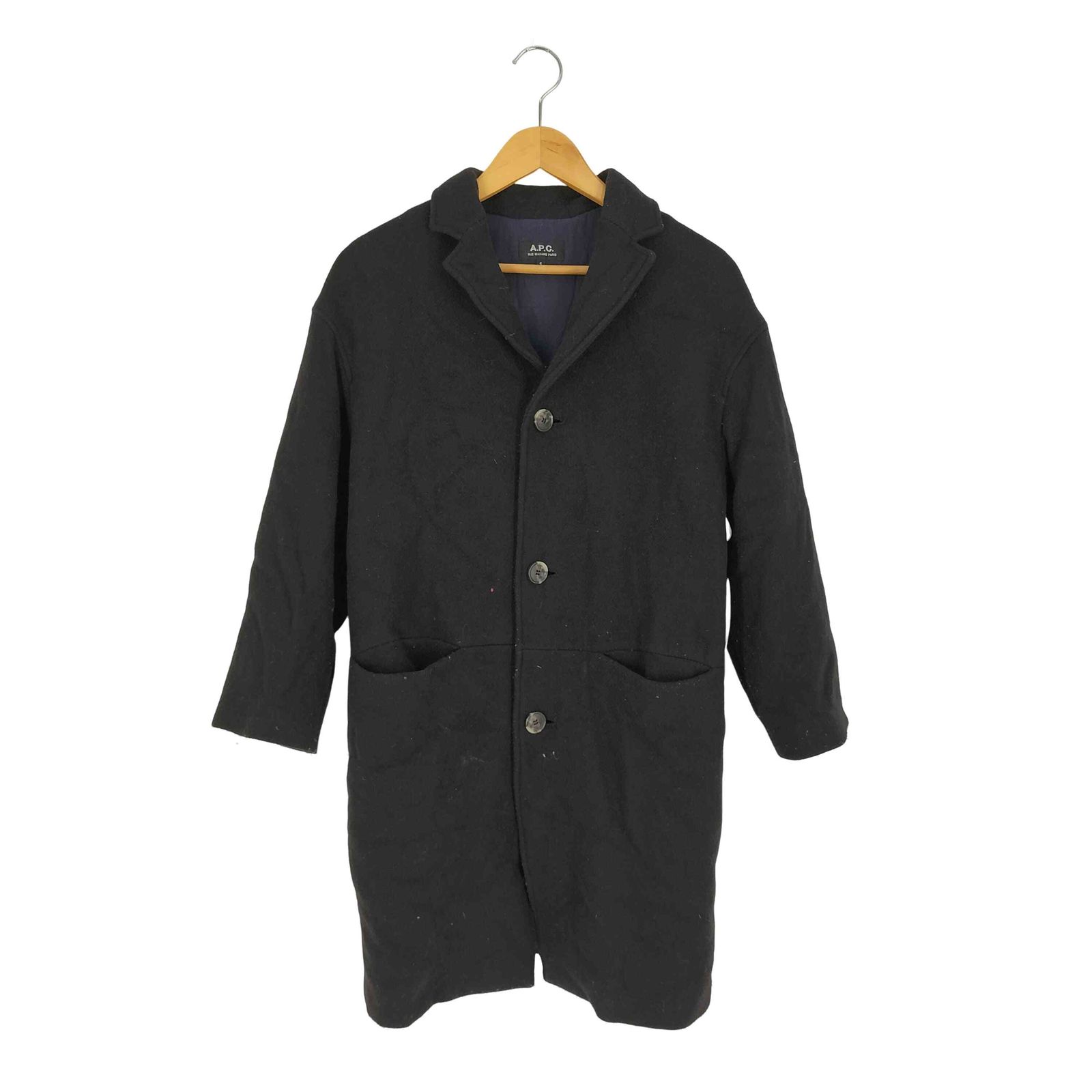 アーペーセー A.P.C. ウールナイロン チェスターコート メンズ import