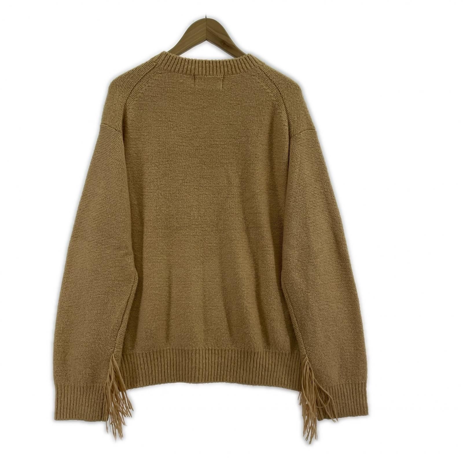 5G fringe crewneck sweater⁄ニット・セーター⁄2⁄シルク⁄US2206 