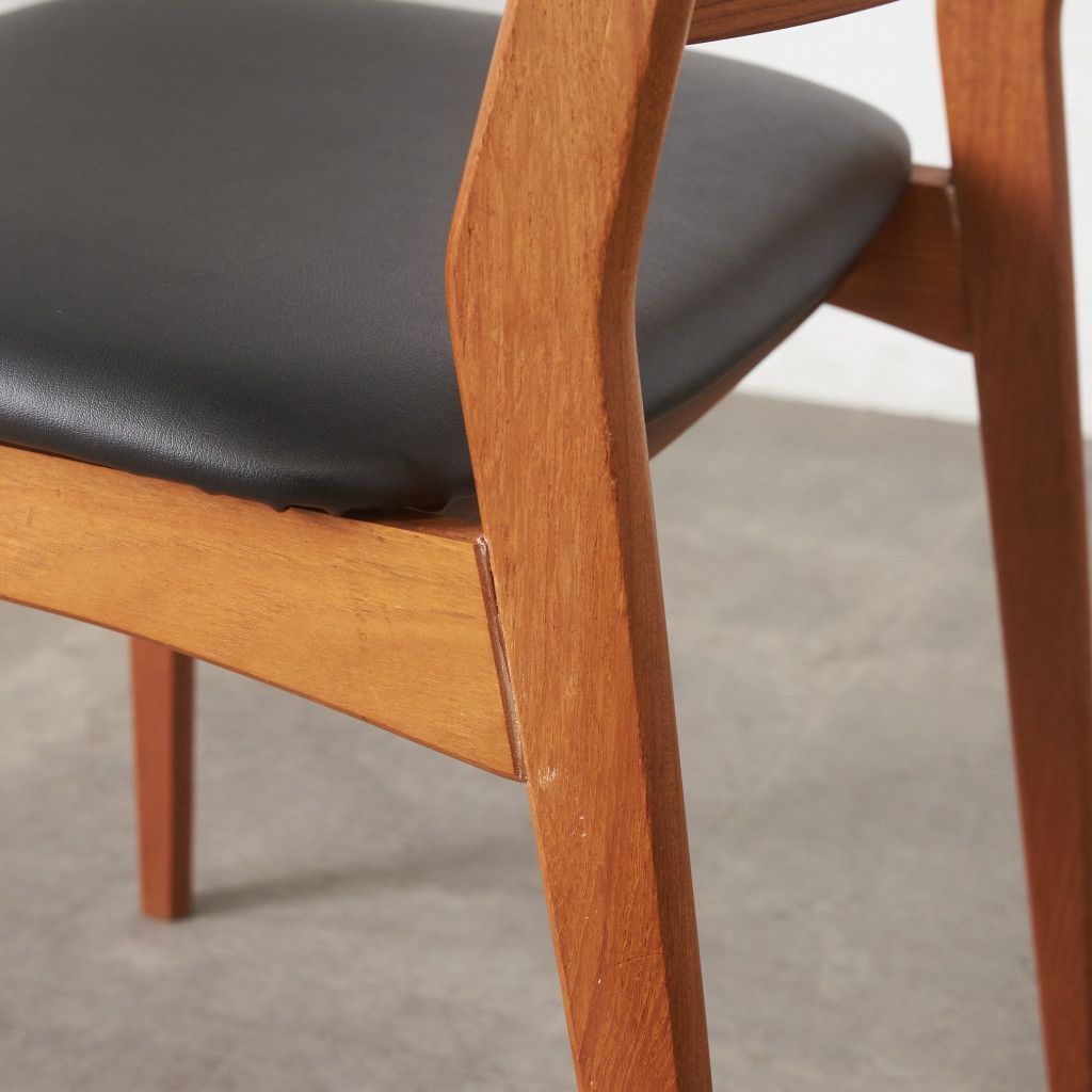 張替済 デンマーク ヴィンテージ ダイニングチェア 椅子 チーク 無垢材