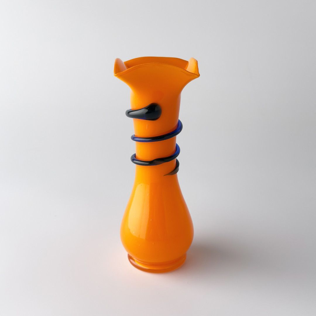 ヴィンテージ Tango Glass フラワーベース ガラス 花瓶 花器 オブジェ 