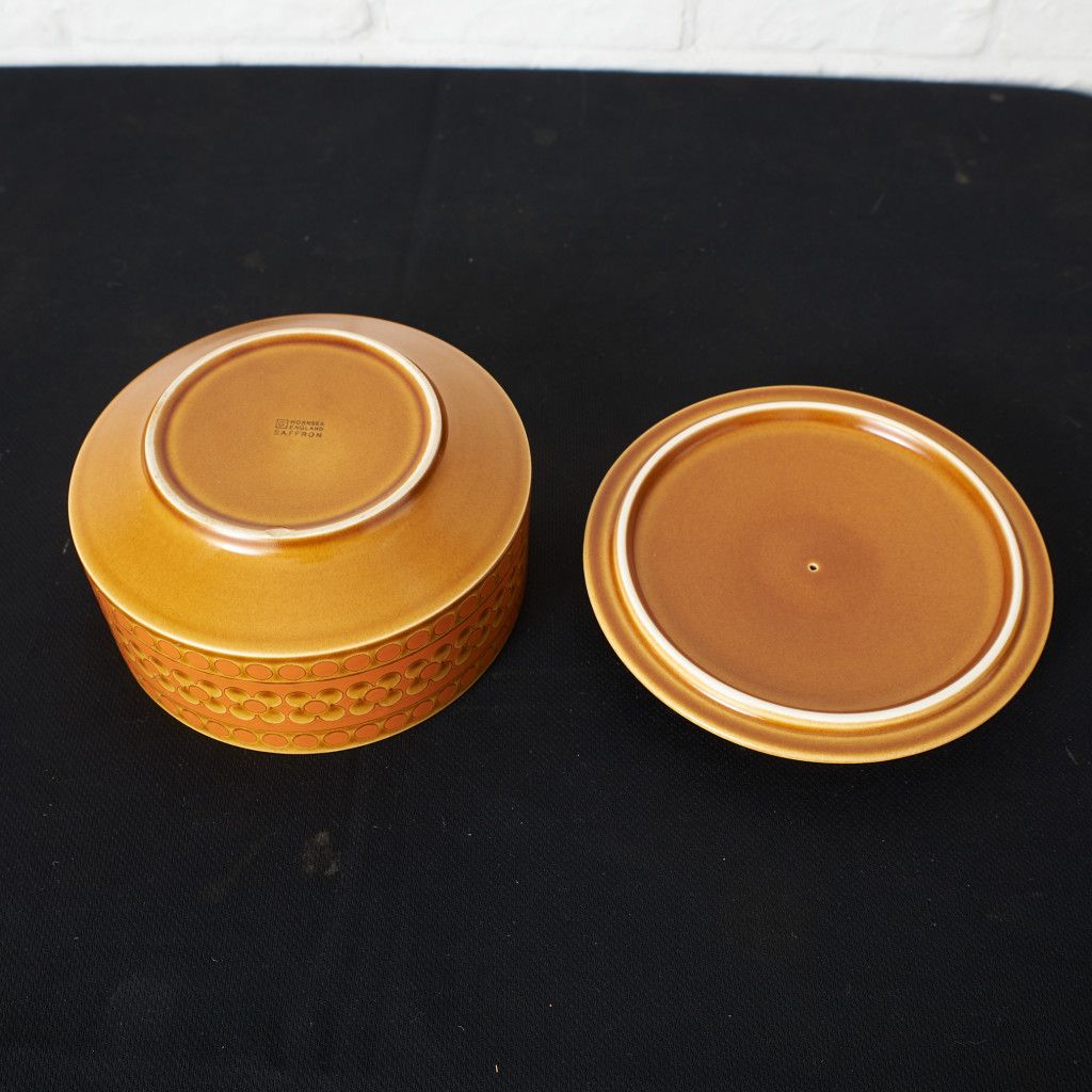 HORNSEA サフラン チュリーン 蓋付き皿 ボウル 英国 ヴィンテージ