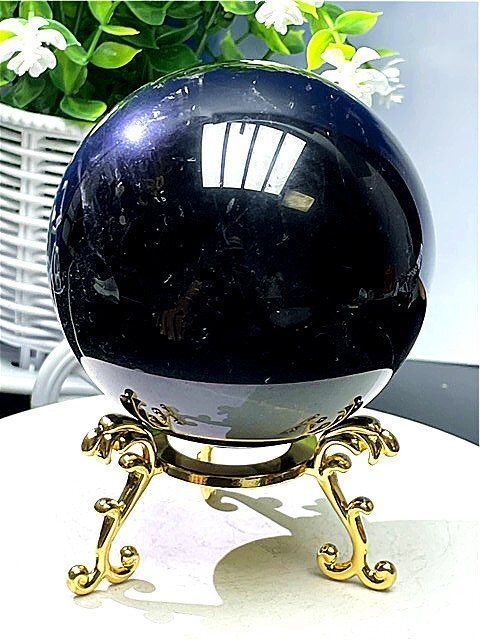 AAA級【魔除け】天然モリオン黒水晶丸玉ーB88C1/173C01A AAA級【魔除け】天然モリオン黒水晶丸玉B88C1/99C11C-最新情報 定価