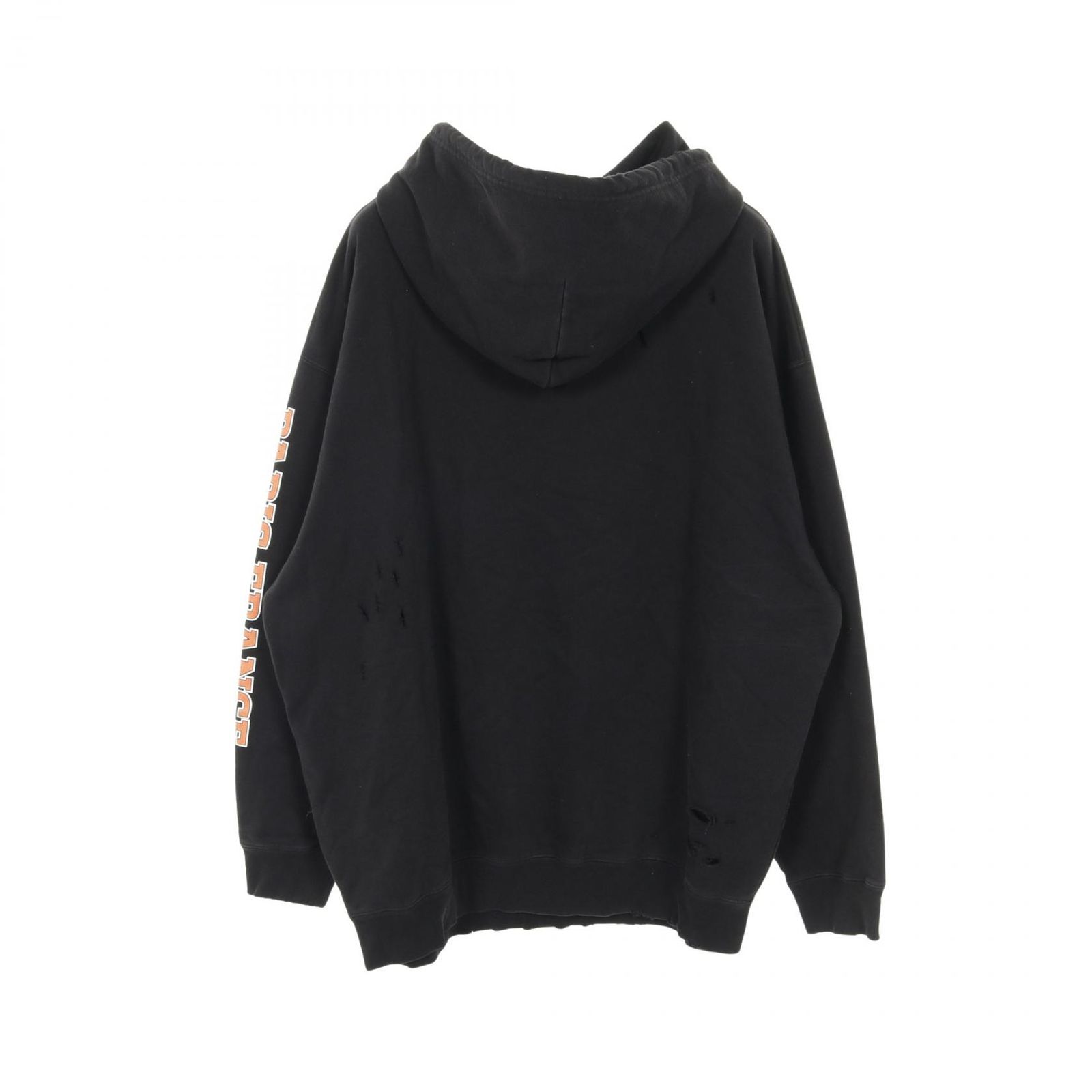 バレンシアガ BALENCIAGA パーカー BBロゴ ダメージ加工 オーバー