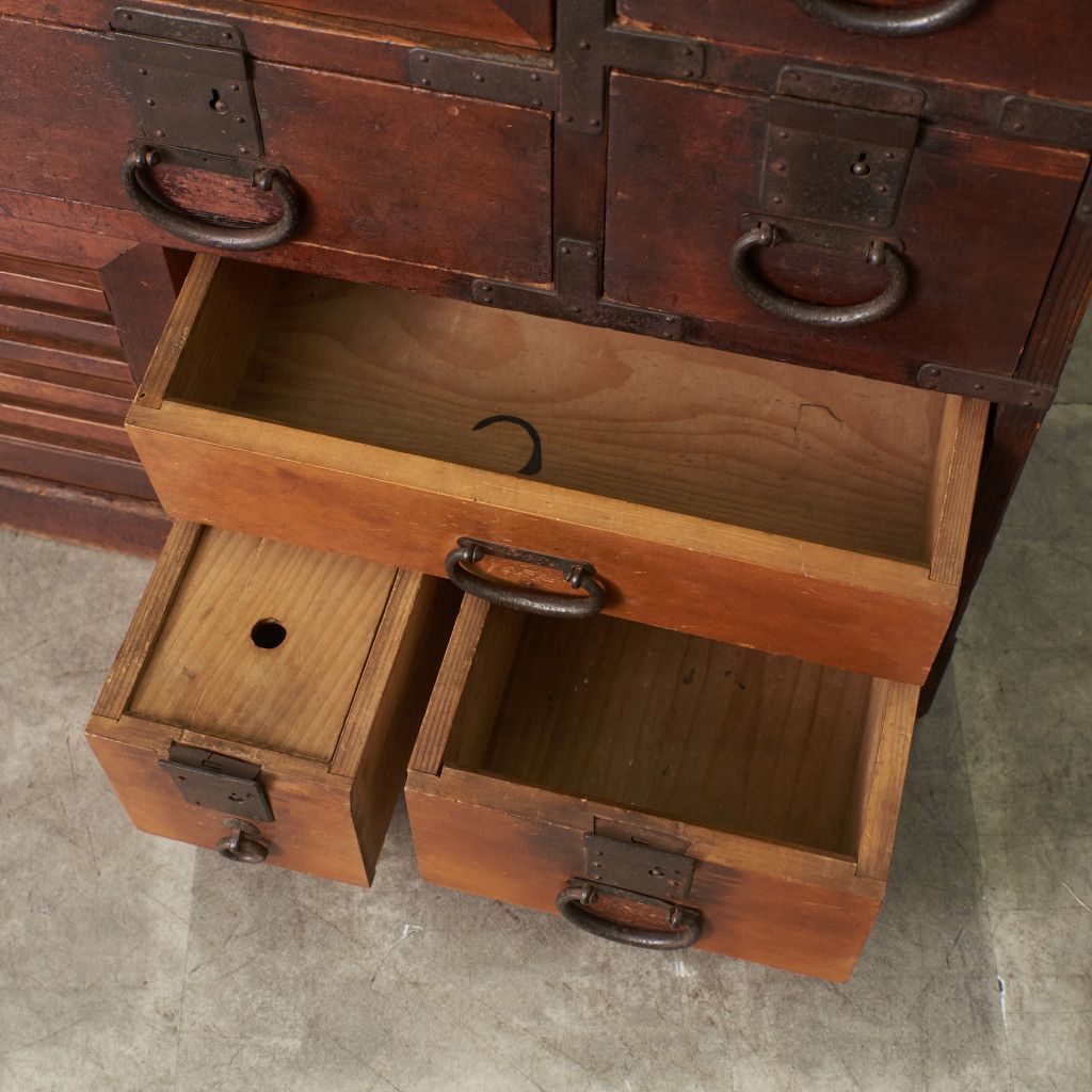 時代箪笥 和箪笥 小箪笥 鉄金具 チェスト 整理タンス 小物入れ 木製 和