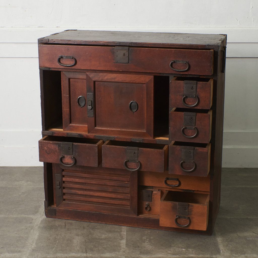 時代箪笥 和箪笥 小箪笥 鉄金具 チェスト 整理タンス 小物入れ 木製 和