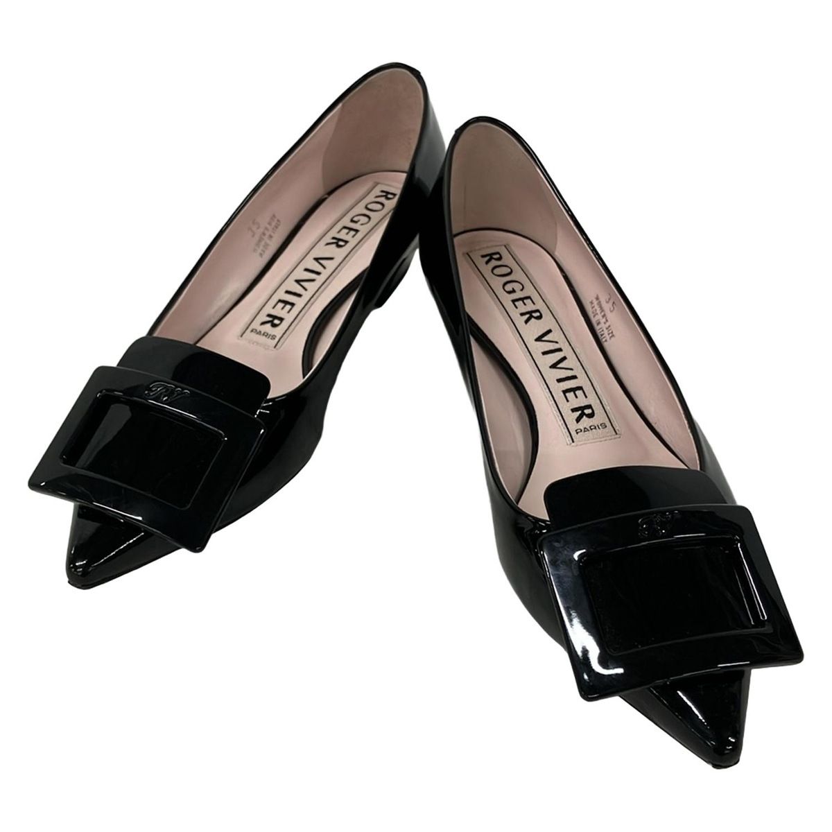 RogerVivier(ロジェヴィヴィエ) パンプス 35 レディース - 黒 レザー