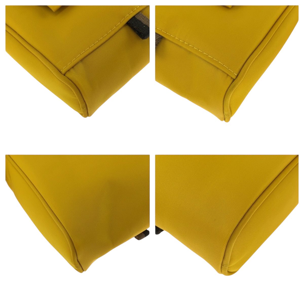 超美品 FENDI フェンディ ロゴ イエロー イエロー金具 ナイロン 7AS056