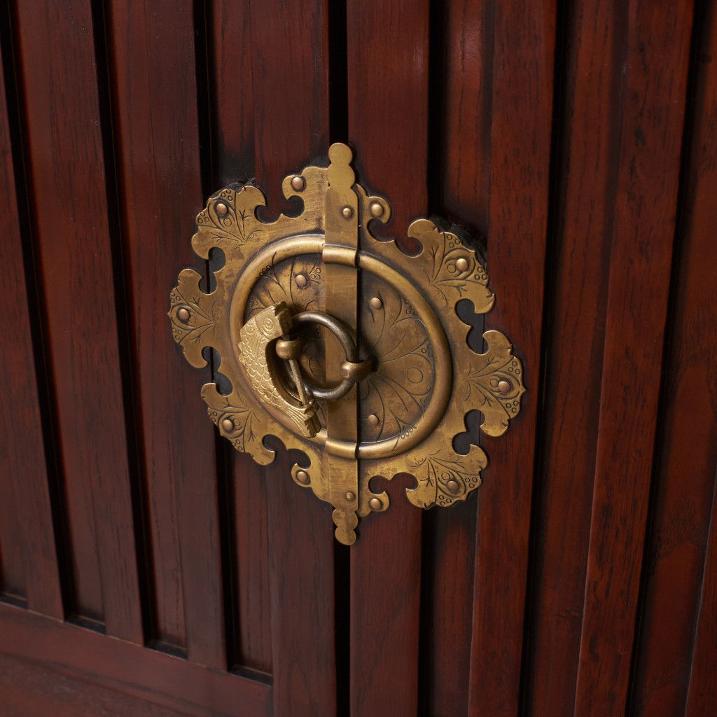 送料別】李朝家具 様式 欅 両面型 階段箪笥 ケヤキ 階段 チェスト 抽斗