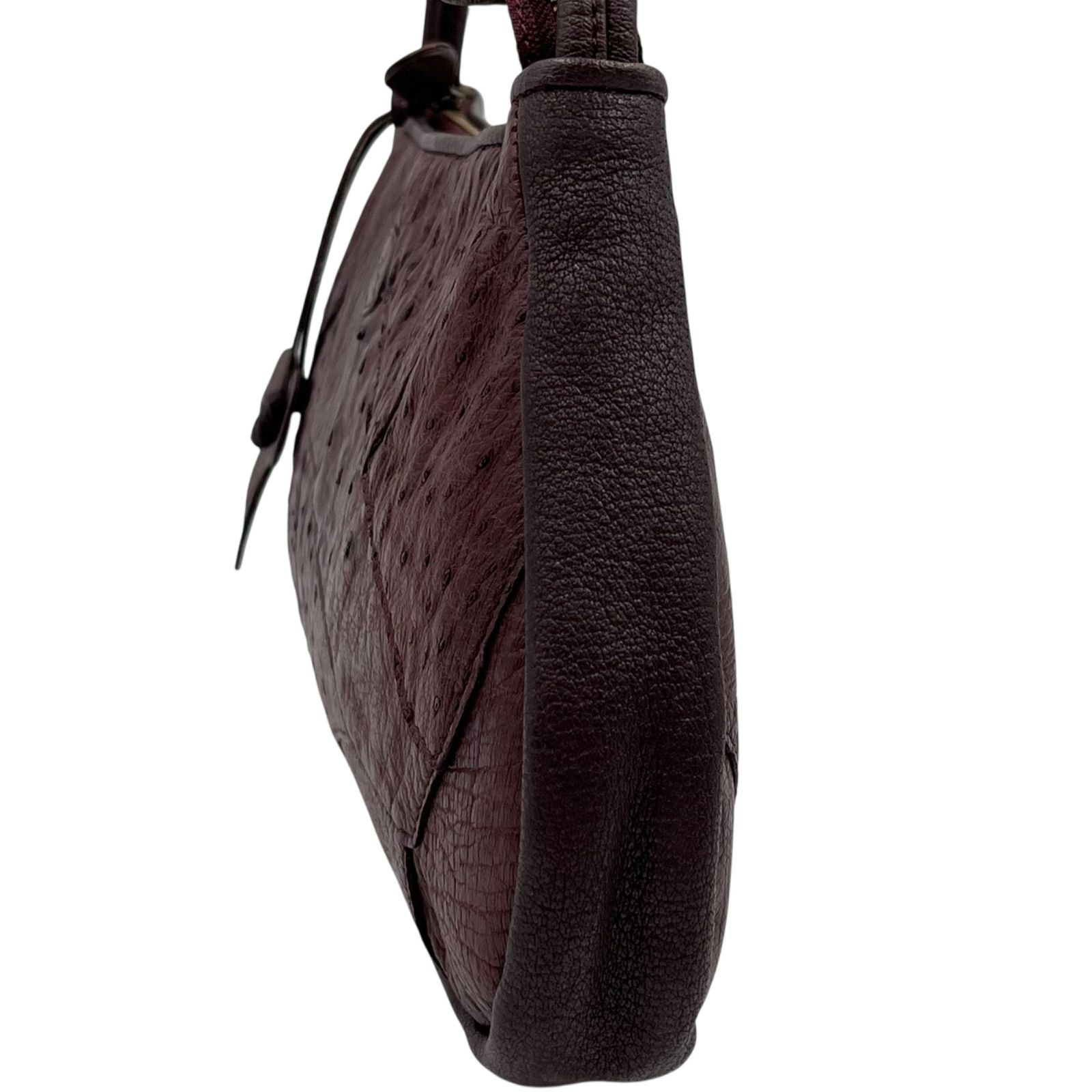 IBIZA イビサ ハンドバッグ 手持ちバッグ オーストリッチ レザー