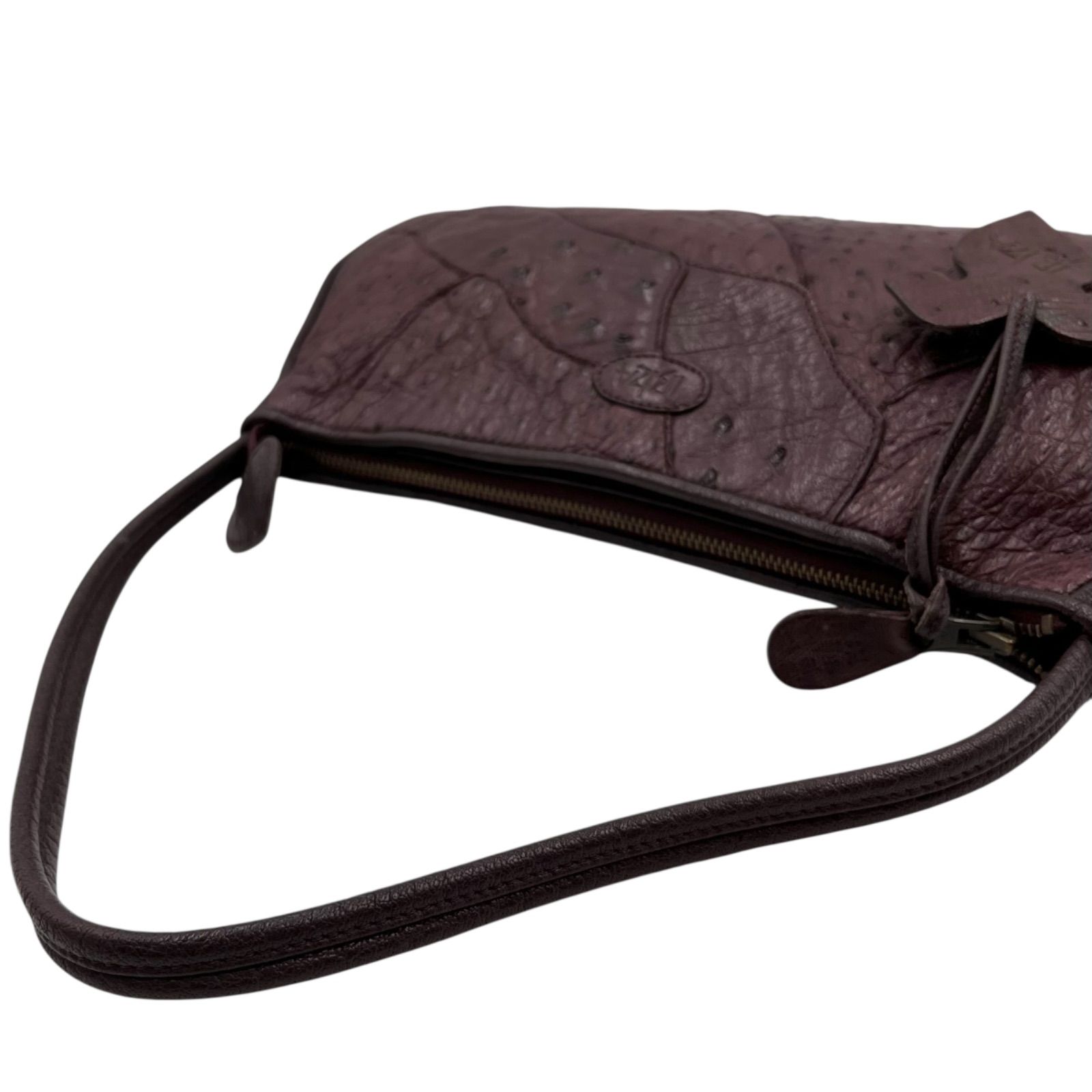 IBIZA イビサ ハンドバッグ 手持ちバッグ オーストリッチ レザー