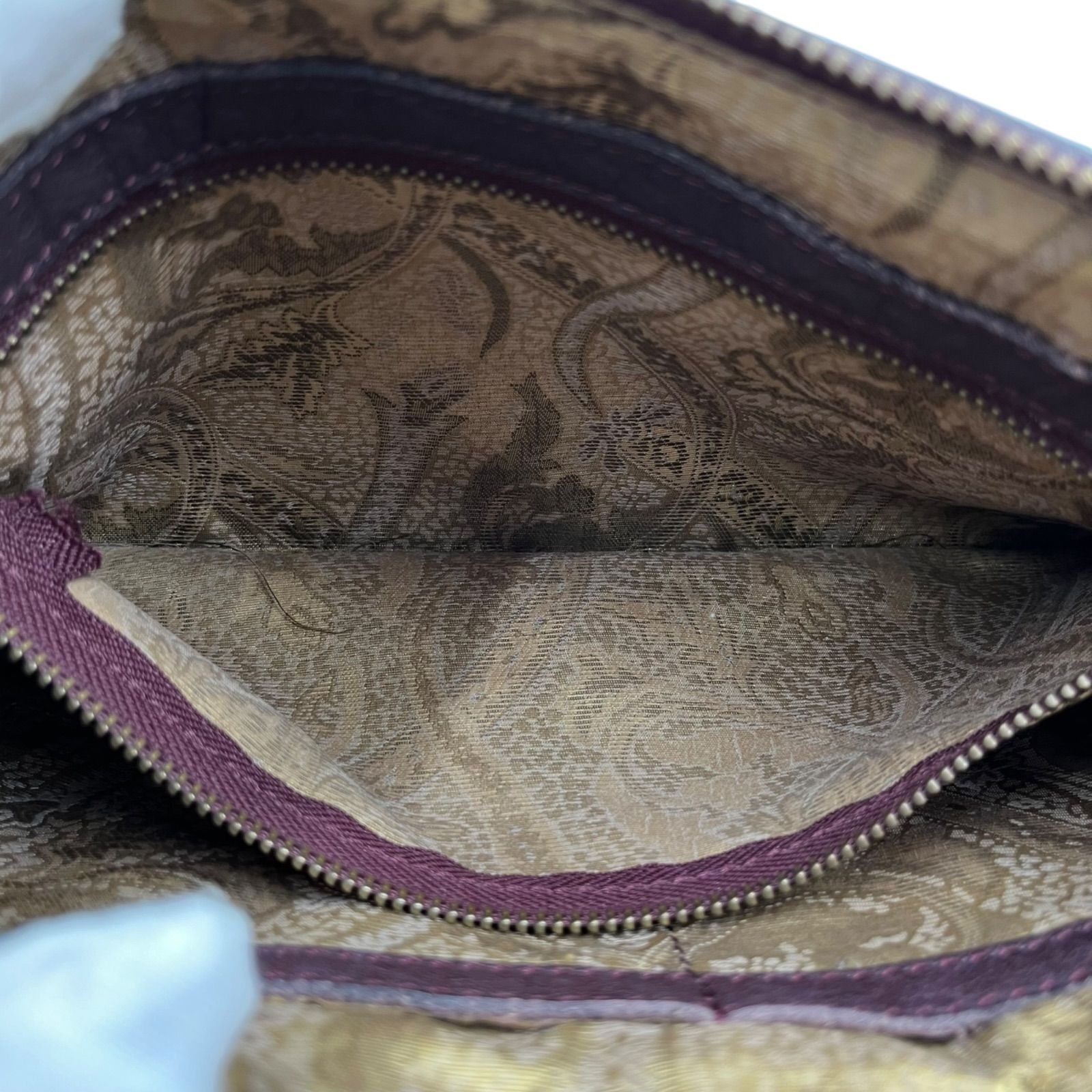 IBIZA イビサ ハンドバッグ 手持ちバッグ オーストリッチ レザー