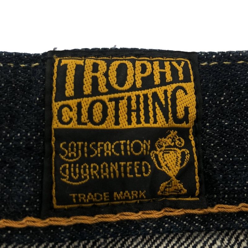 中古】Trophy Clothing × Mr.Oldman ブラッキーダブルニーデニムパンツ