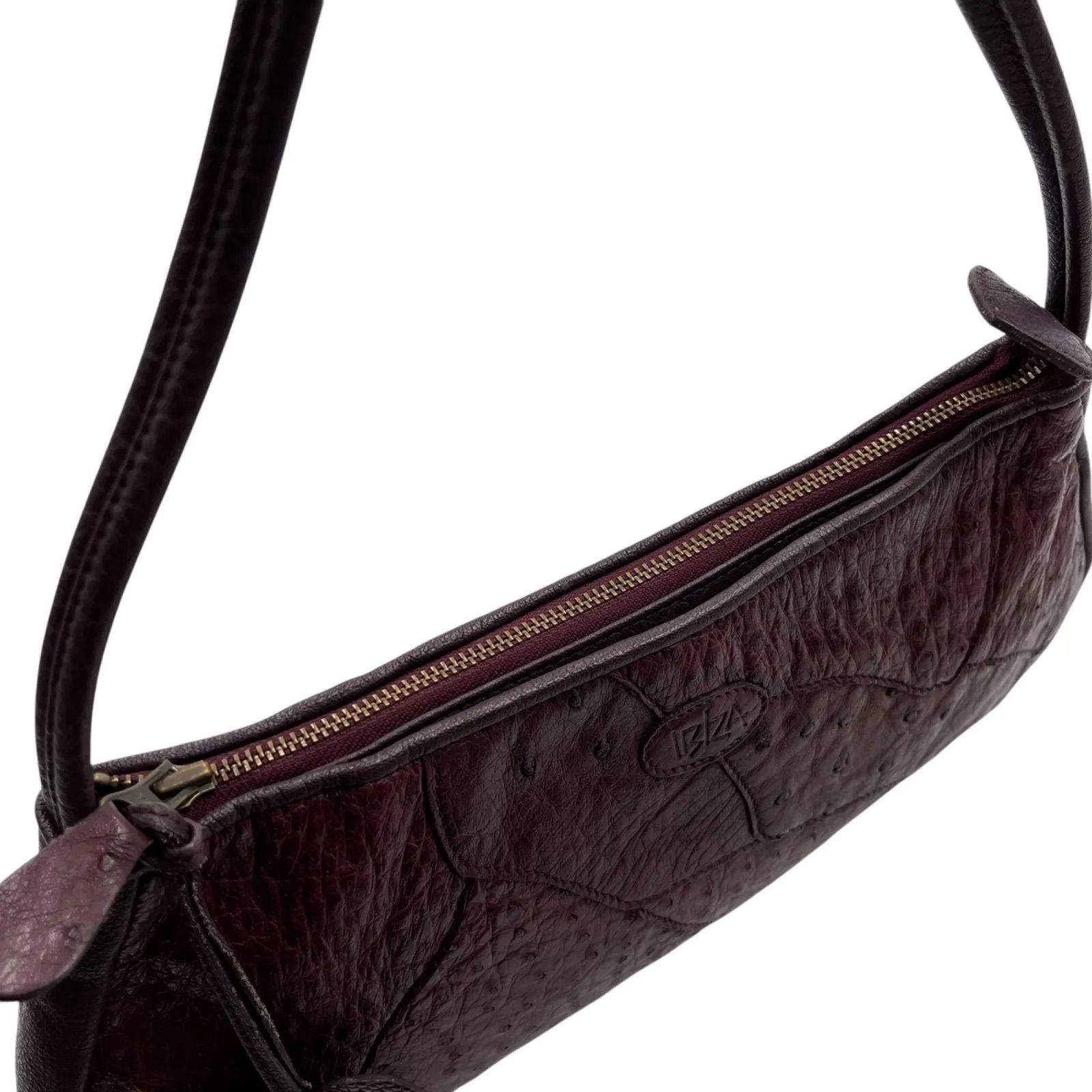 IBIZA イビサ ハンドバッグ 手持ちバッグ オーストリッチ レザー