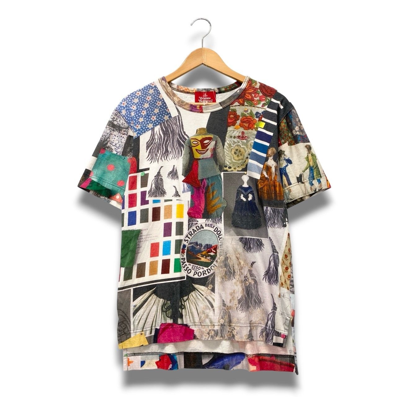 78b26 Vivienne Westwood ヴィヴィアンウエストウッド ムードボード半袖Tシャツ コットンTシャツ 総柄プリント 1612-331022 Mサイズ マルチカラー コットン100％ レディース 女性用u02t 78b26 Vivienne Westwood ヴィヴィアンウエストウッド ムードボード