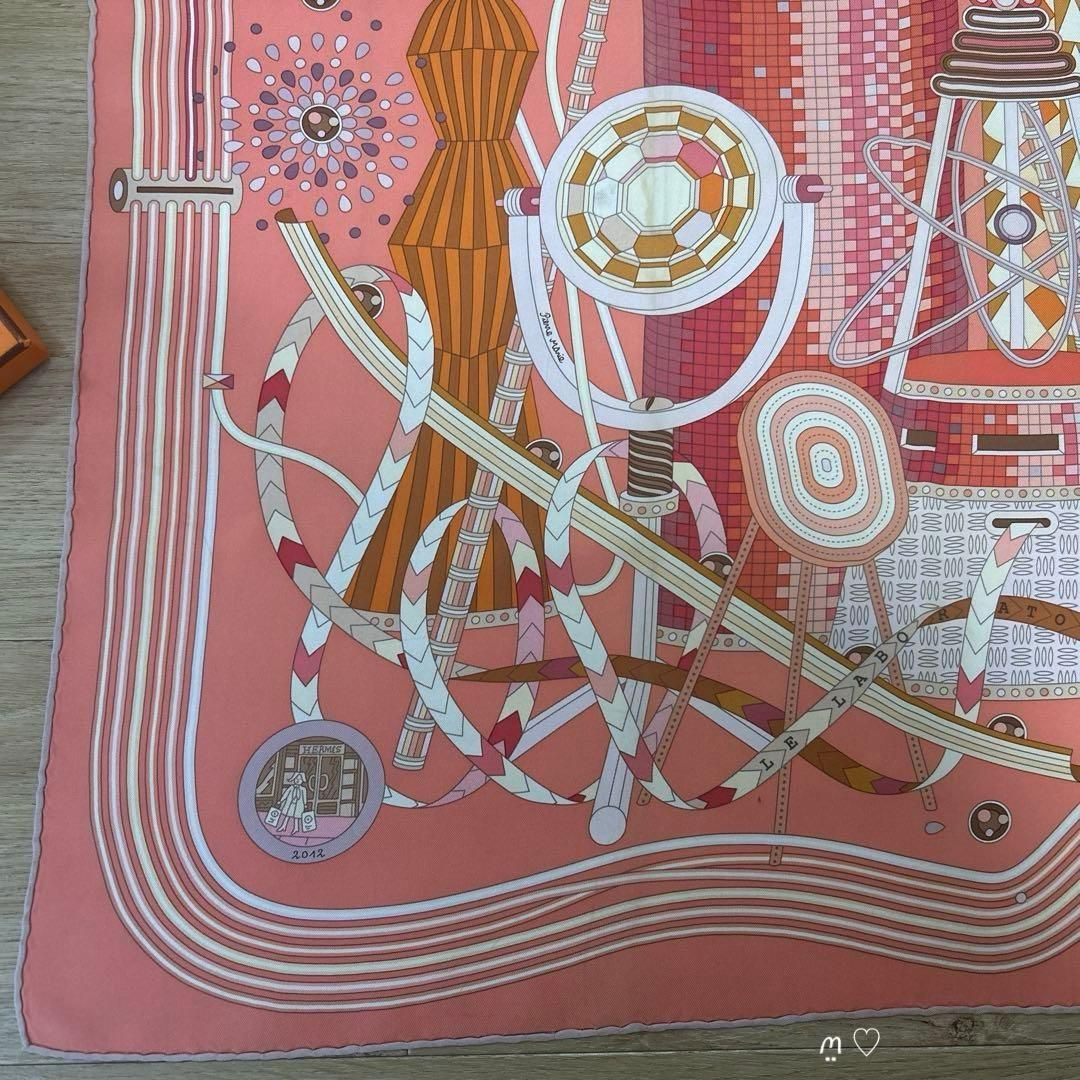HERMES エルメス カレ90 時の実験室 シルクスカーフ ピエールマリー