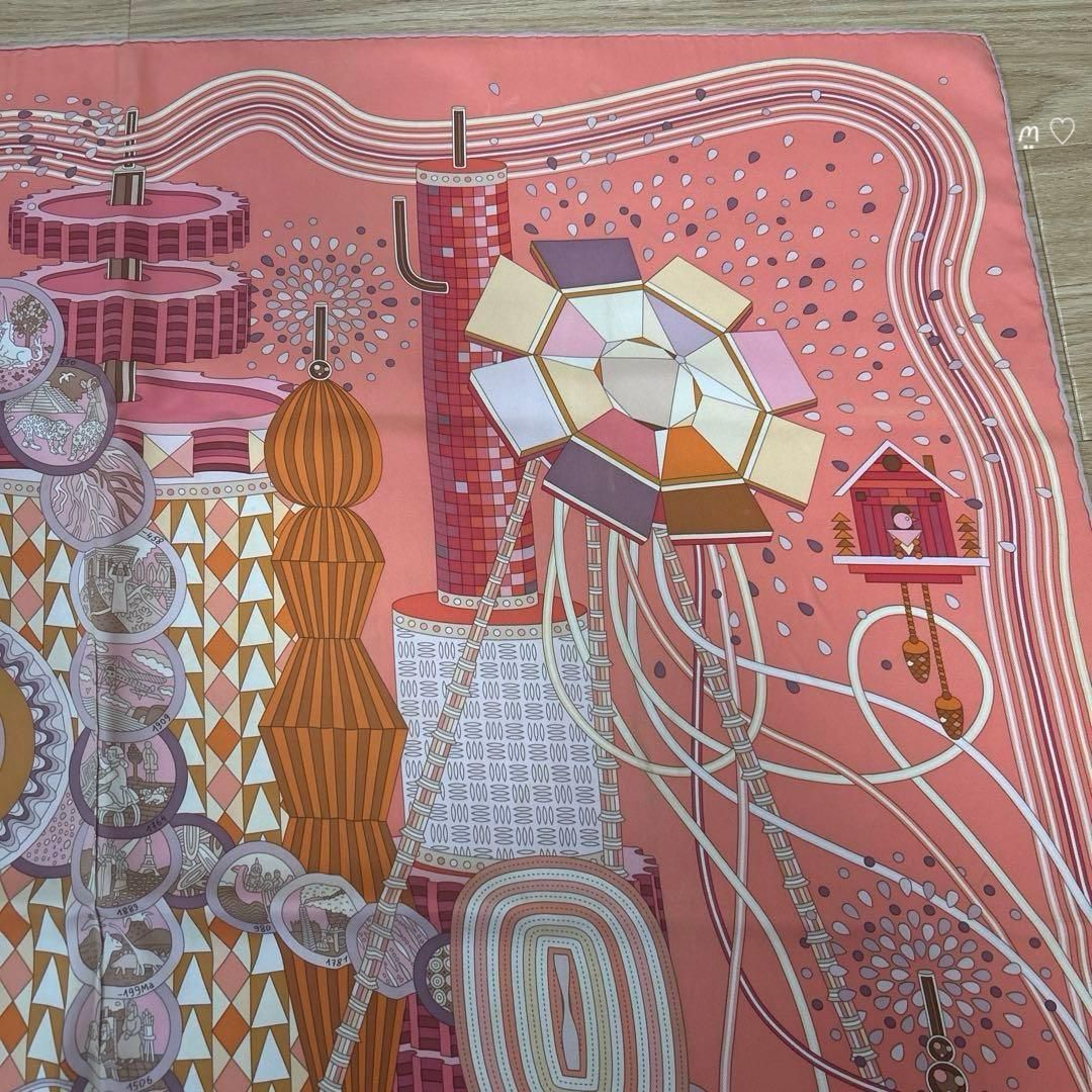 HERMES エルメス カレ90 時の実験室 シルクスカーフ ピエールマリー