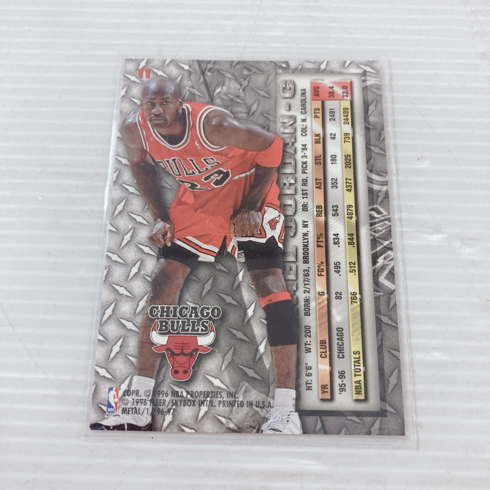 NBAトレーディングカード 1996-97 Fleer Metal シリーズ マイケル 