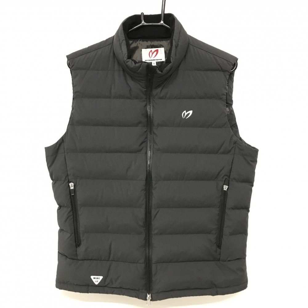 超美品】マスターバニー ダウンベスト グレー 地模様 ロゴ白 メンズ 6