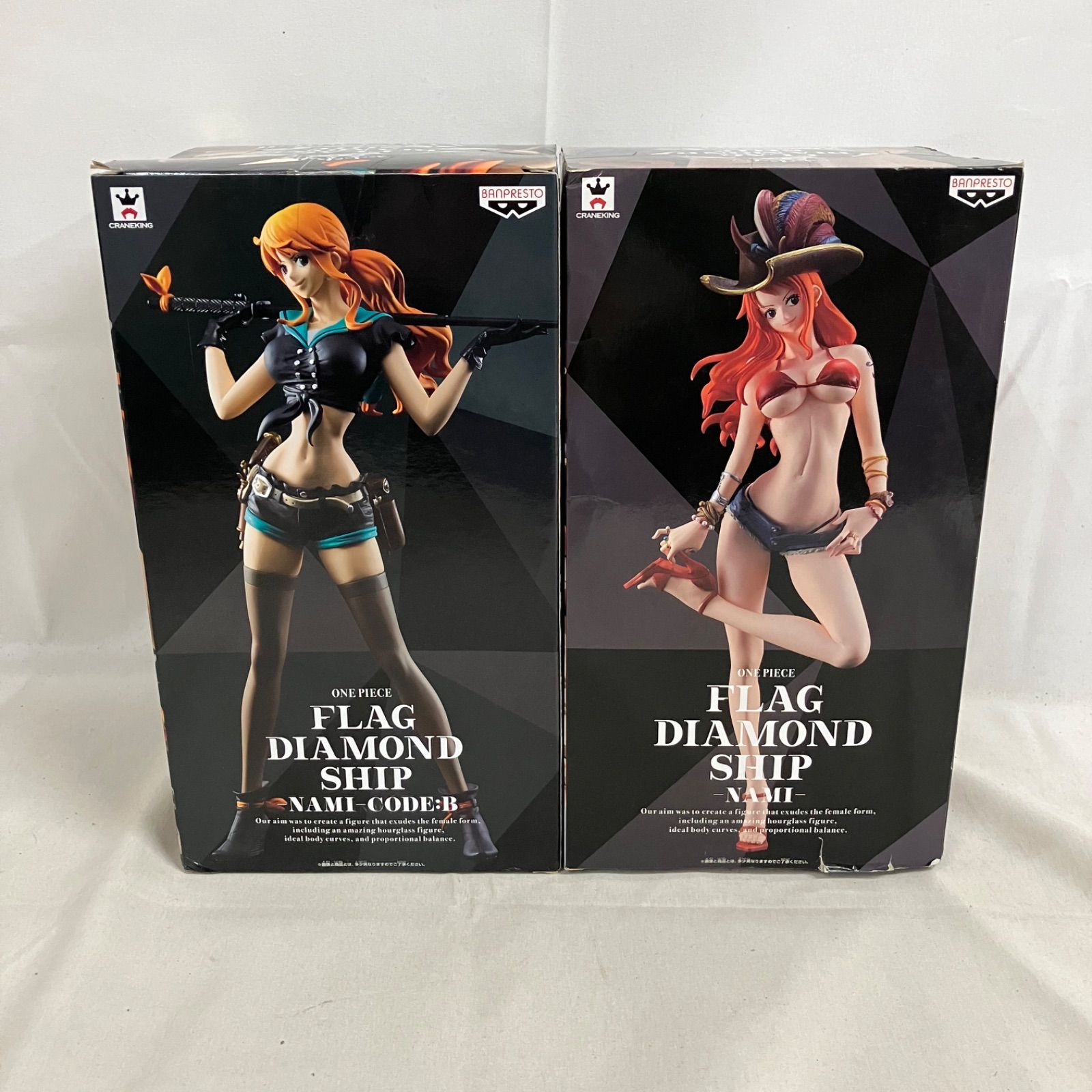 未開封 ONE PIECE FLAG DIAMOND SHIP ナミ フィギュア 箱ダメージ有 2 
