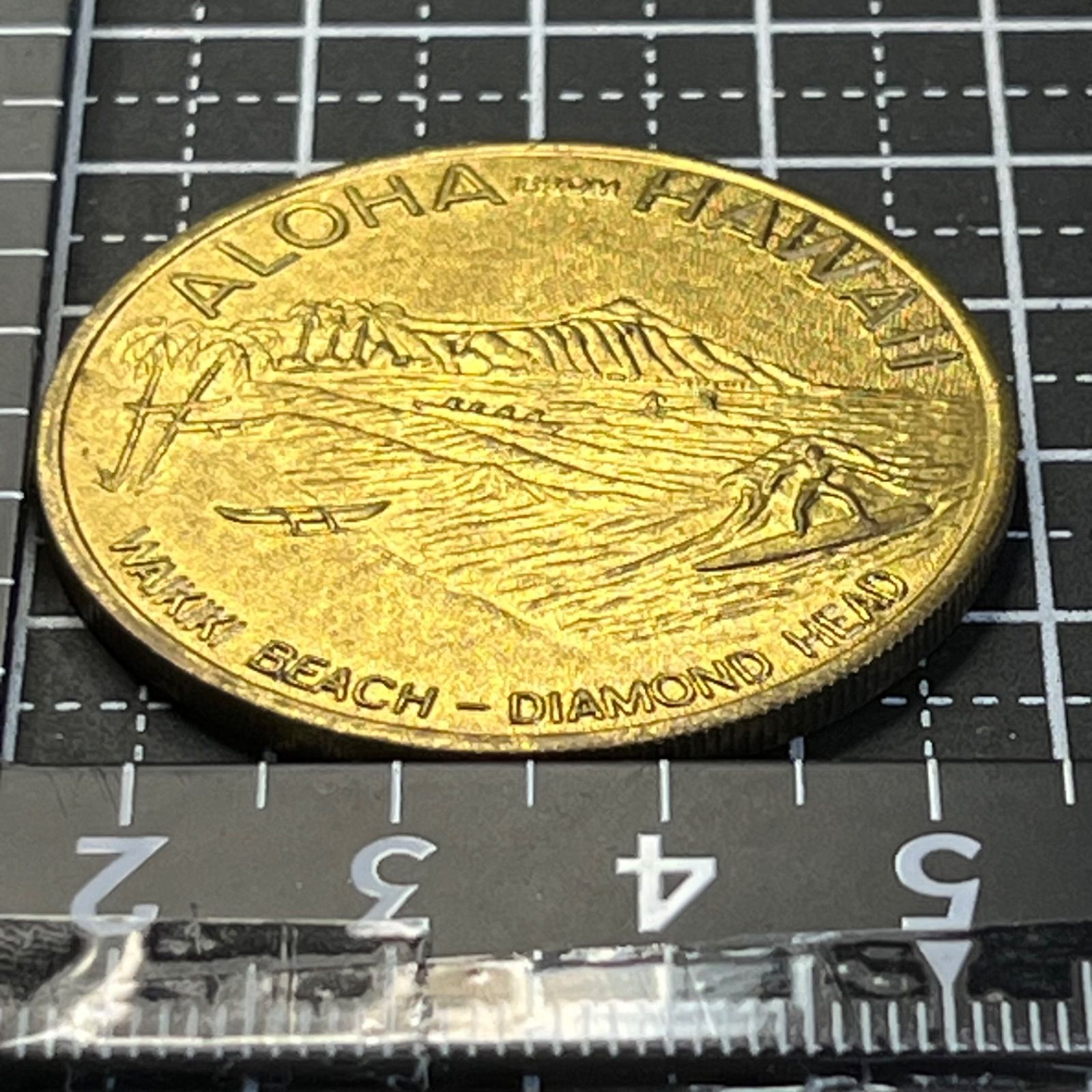 1976年 ハワイ ダラー ブラス製 カメハメハ像 ワイキキ 39mm 120