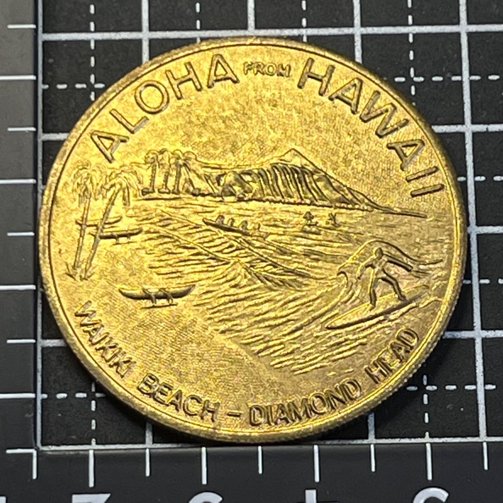 1976年 ハワイ ダラー ブラス製 カメハメハ像 ワイキキ 39mm 120