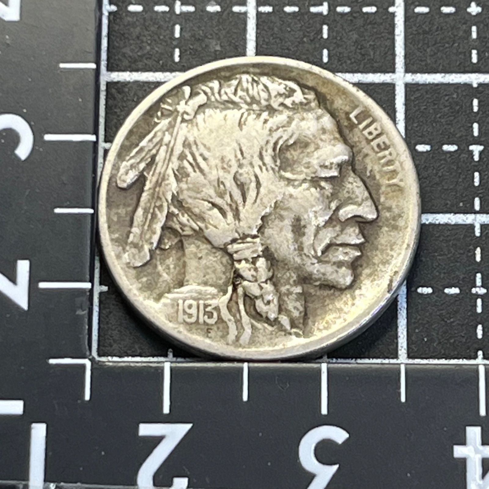 初年号 1913-S TYPE2 バッファローニッケル 5セント サンフランシスコ