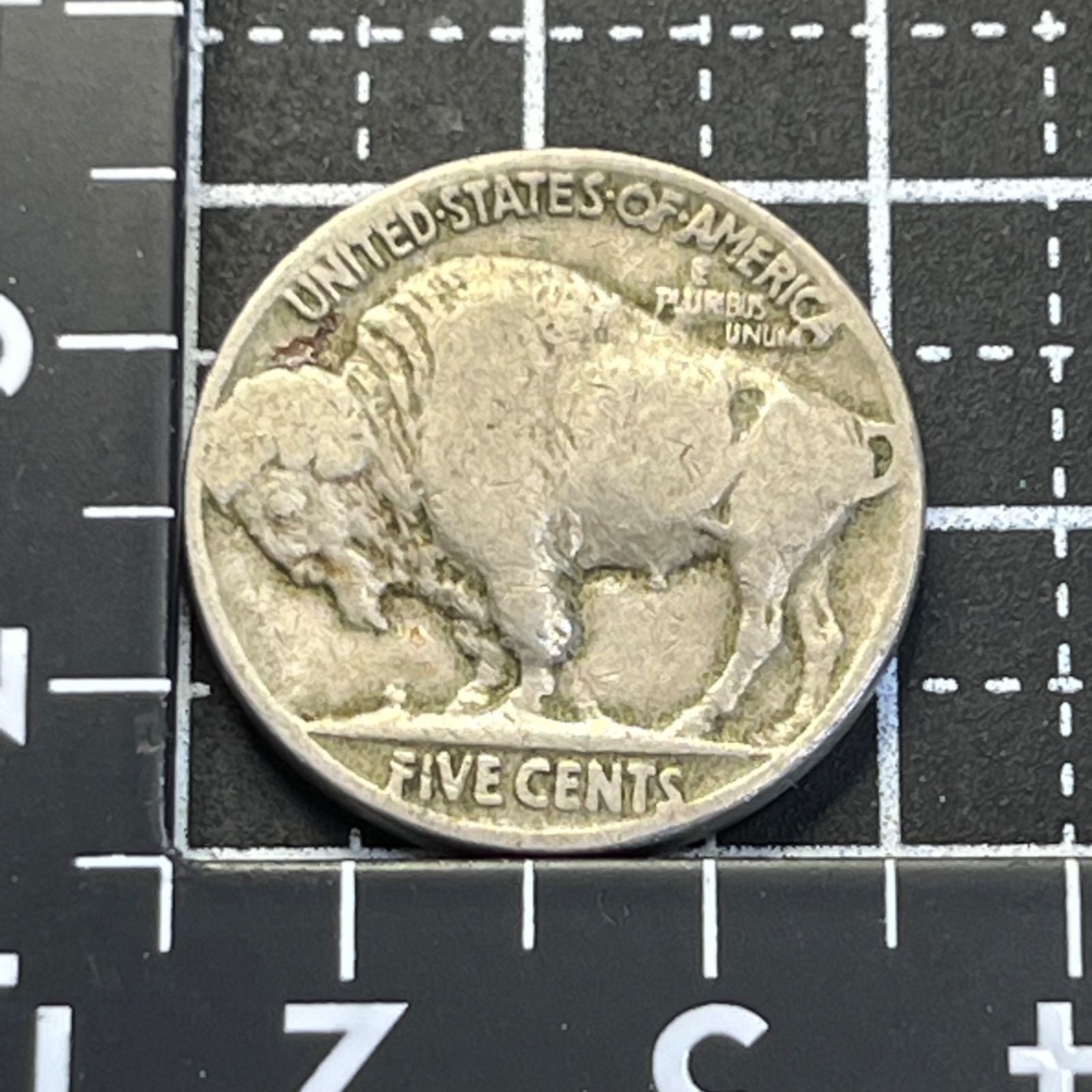 1937年 バッファローニッケル 5セント Type2 最終年 米国西部象徴