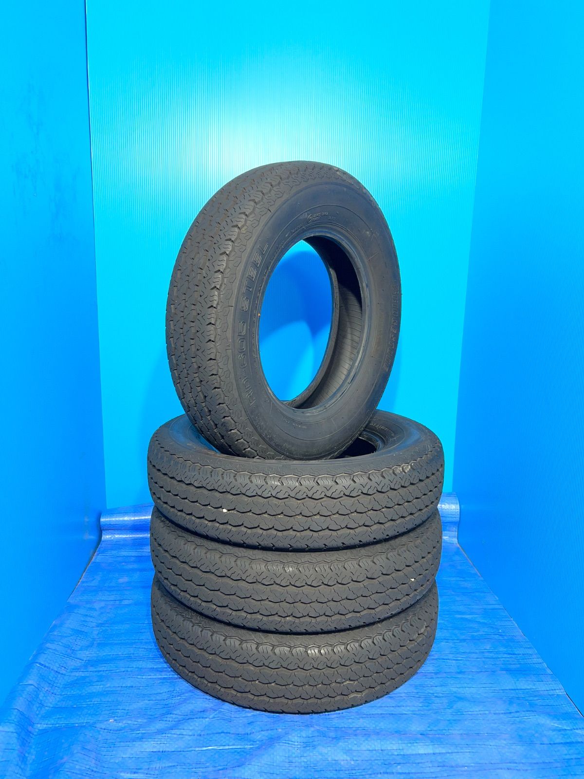 【2024年製 バリ溝】ブリヂストン RD-605 145/80R12 80/78N 4本