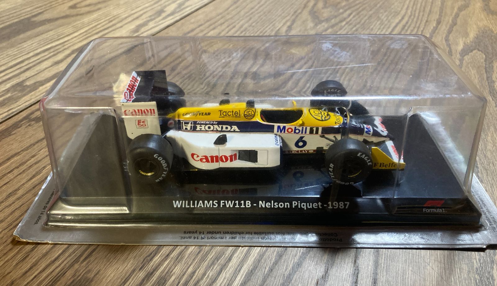 F1 WILLIAMS FW11B ネルソン・ピケ ホンダ 1987年モデル 1/24スケール